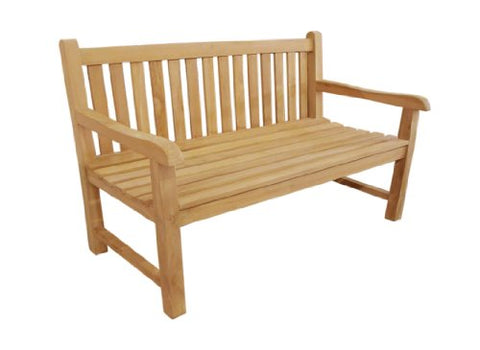 D-ART COLLECTION Teak Riverside 3-Seater Bench