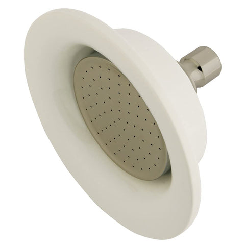 Kingston Brass P60SN Victorian 6-5/16-Inch Round Raindrop Ceramic Shower Head in Brushed Nickel
