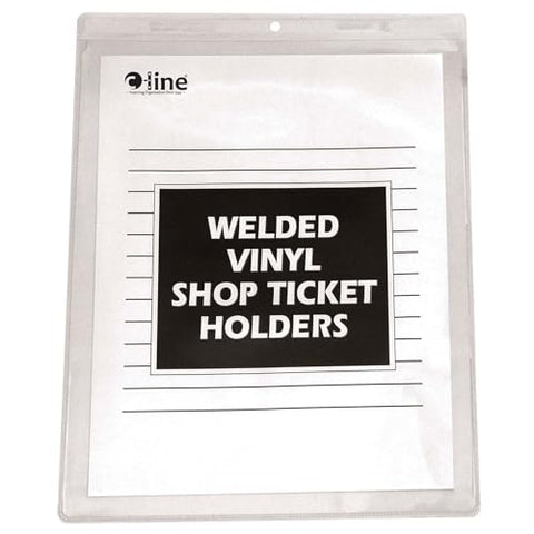 C-Line Vinyl Shop Ticket Holders, Both Sides Clear, 9 x 12 Inches, 50 per Box (80912)