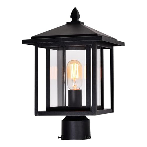 CWI Lighting Crawford 1 Light Black Outdoor Lantern Head Fom