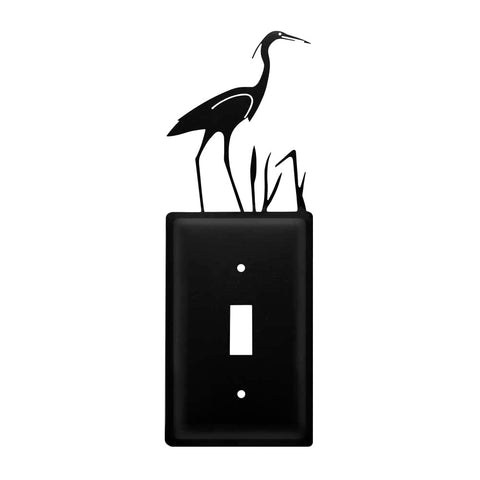 Village Wrought Iron Heron Switch Cover