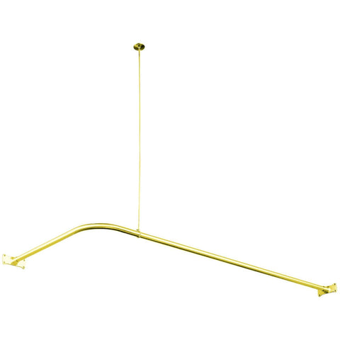Nuvo 62" x 28" Solid Brass Rod Finish: Polished Brass