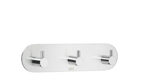 Smedbo BK1103 Design Triple Hook, Polished Stainless Steel