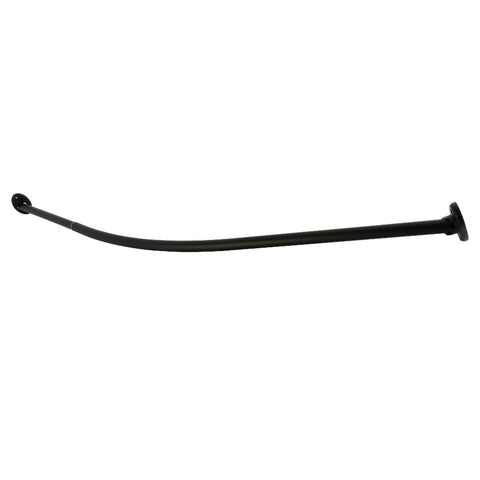 Kingston Brass CC7210 Edenscape 72" Stainless Steel Single Curved Shower Curtain Rod, Matte Black