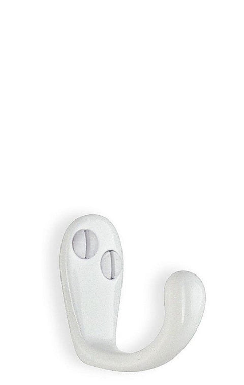 SMEDBO Single Coat Hook 1 1/2" White