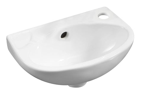 ALFI brand ABC118 Bathroom Sink, 14.13"L x 9.5"W x 6.13"H, White