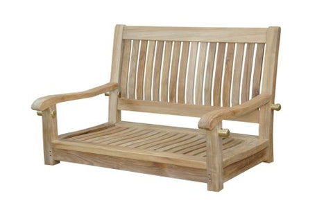 Anderson Teak SW-003S - No Cushion Del-Amo Straight Swing Bench, 36"