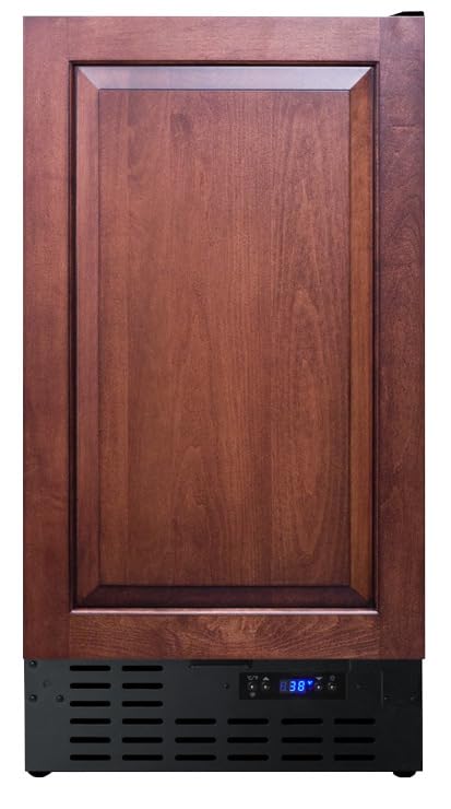 Summit Appliance FF1843BIFADA 18" Wide Built-In All-Refrigerator; Automatic Defrost; 2.7 cu.ft Capacity; LED Lighting; Panel-ready Door (Panel Not Included); Digital Thermostat and Display