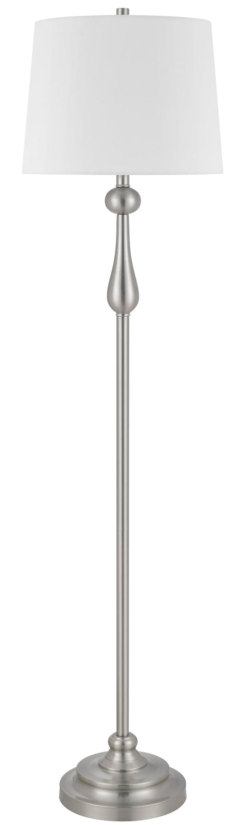 Cal 100 Watt Collins Metal Floor Lamp with Hardback Linen Shade