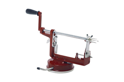 Norpro Apple Master-Apple, Potato, Parer, Slicer & Corer with Vacuum Base, Red frame