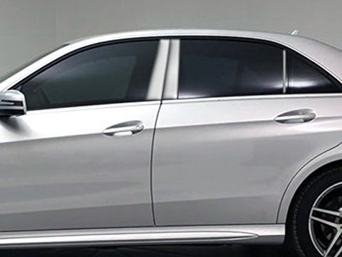 QAA is Compatible with 2010-2016 Mercedes E Class 6 Piece Stainless Pillar Post Trim PP10061