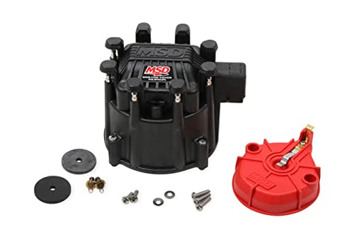 MSD 84025 Black Extreme Output HEI Cap/Rotor Kit