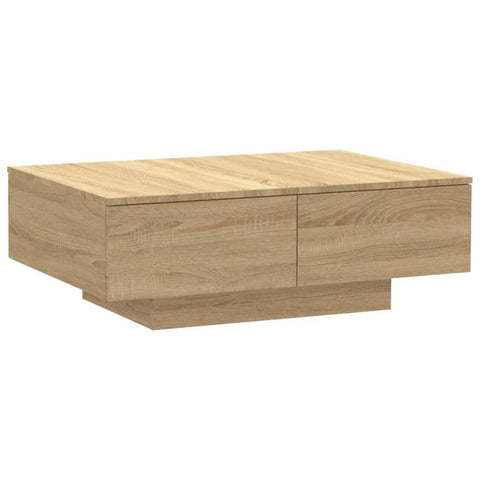 vidaXL Coffee Table Sonoma Oak 35.4"x23.6"x12.2" Engineered Wood