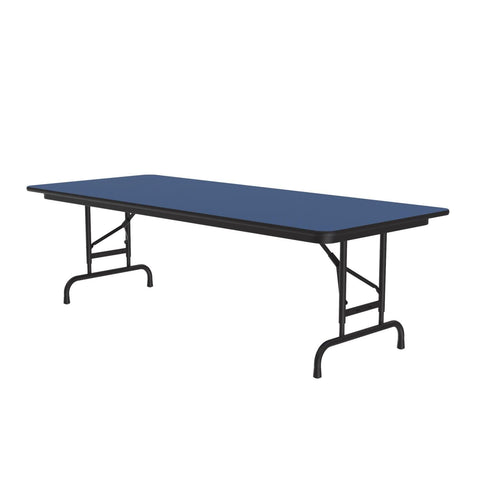 Correll Standard Adjustable Height Folding Table (30 in. x 72 in./Blue)