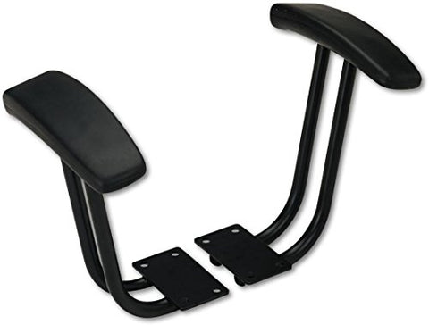 Optional Fixed Height T-Arms for Alera Essentia and Interval Series Chairs Black 2/Set