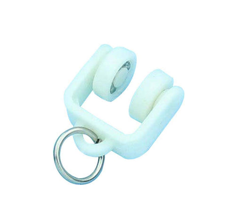 40 Pieces Window Curtain Track Gliders Track Rail Slide Wheels Rollers (P)