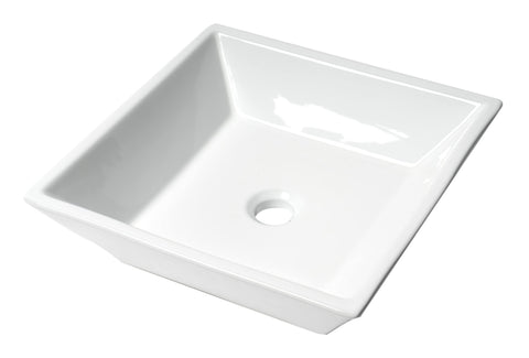 ALFI brand ABC912 Bathroom Sink, 16.5 x 16.5 x 4.75, White