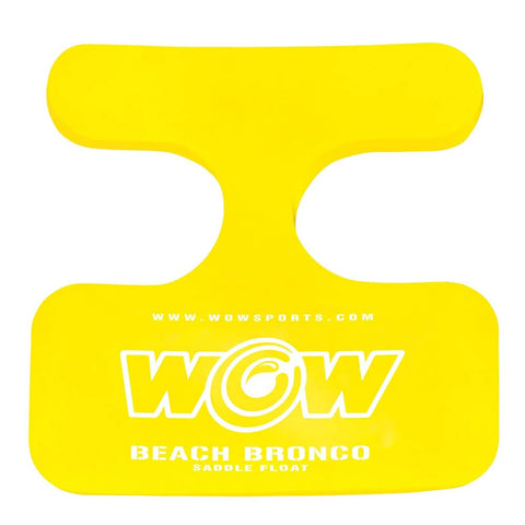 Wow Sports Foam Water Saddle Float - Yellow - Hands-Free Pool Seat - Whale Tail Design - for Kids & Adults - 220 lb Capacity