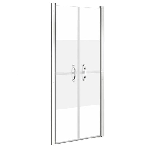vidaXL Shower Door, Shower Enclosure for Bathroom, Shower Screen with Modern Handles, Shower Cubicle, Half Frosted ESG 33.9"x74.8"
