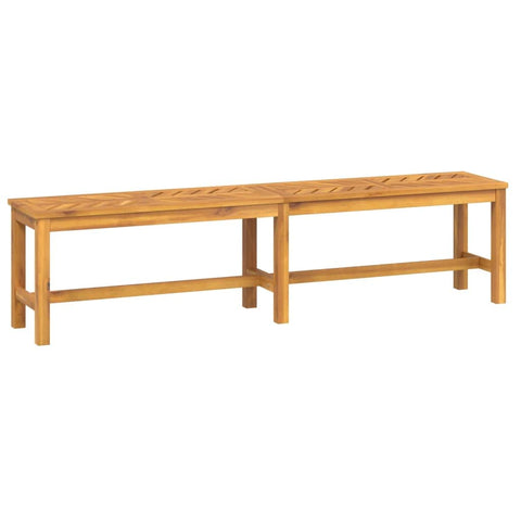 vidaXL Garden Bench Natural Wood Solid Acacia Wood Large Durable