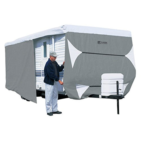 Classic Accessories Over Drive SkyShield™ Deluxe Water-Repellent 5th Wheel Trailer Cover, Fits 33' - 37'L x 135" H, Model 5T