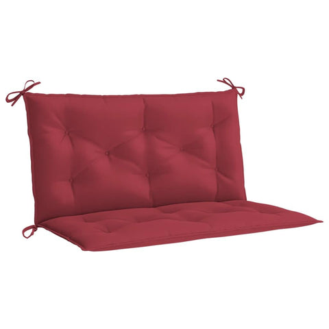 vidaXL Garden Bench Cushions 2pcs in Elegant Wine Red, Made from Durable, Water-Resistant Oxford Fabric, Easy to Attach Cushions with Non-Slip Design - Suitable for Both Indoor and Outdoor Use