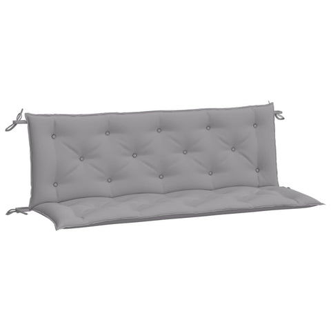 vidaXL Garden Bench Cushions 2pcs in Gray - 59.1"x19.7"x2.8" - Made with Durable Oxford Fabric - Water-Resistance and Non-Slip Design - Suitable for Outdoor and Indoor Use