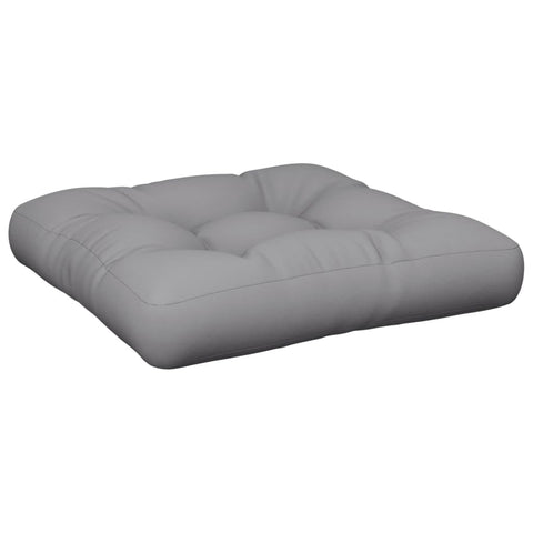 vidaXL Modern Square Pallet Cushion in Grey | Soft Polyester Fabric Weather Resistant & Stain for Indoor/Outdoor Use Stylish Garden Living Room Accessory 9.0 X 9.0 X 1.5 in Outdoor Seat Ottoman
