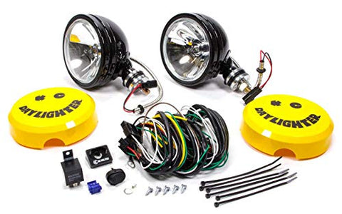 KC HiLiTES 238 Daylighter Black 100w Spot Beam Light System