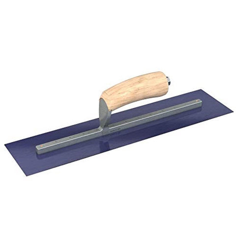 Bon 66-177 Steel City Finish Trowel - Square - Blue Steel - 14 X 3 - Wood