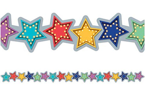 Teacher Created Resources Marquee Stars Die-Cut Border Trim (TCR3495)