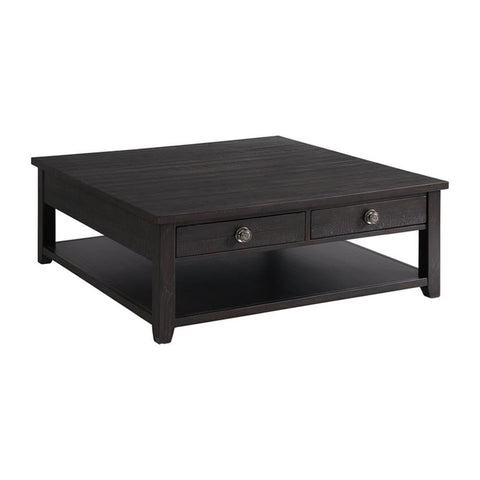 Picket House Furnishings Kahlil Square Coffee Table in Espresso