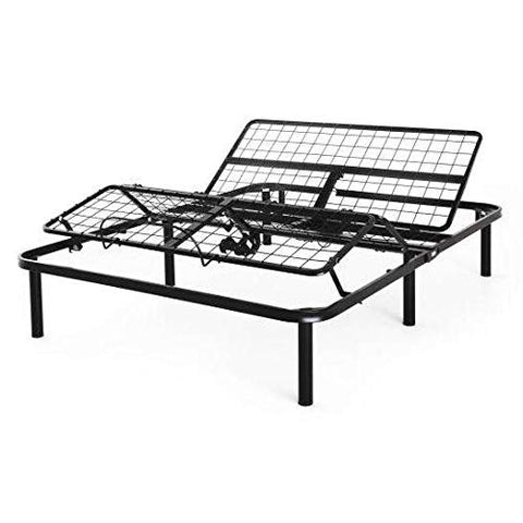 Fast Furnishings Twin XL Steel Adjustable Bed Frame Base with Remote Control