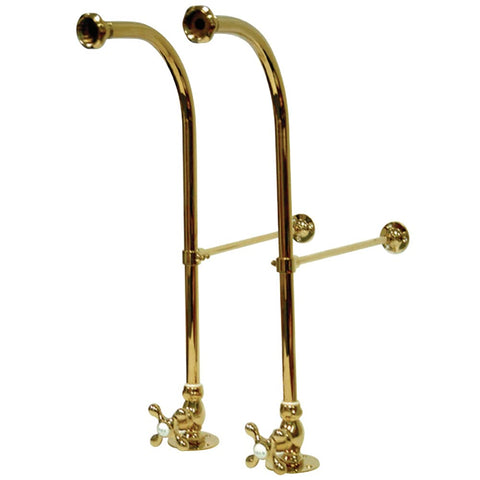 Kingston Brass CC452MX Vintage Rigid Freestanding Supplies with Stops, Polished Brass