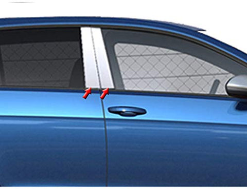 QAA is Compatible with 2012-2020 Volkswagen Golf 4 Piece Stainless Pillar Post Trim PP15615