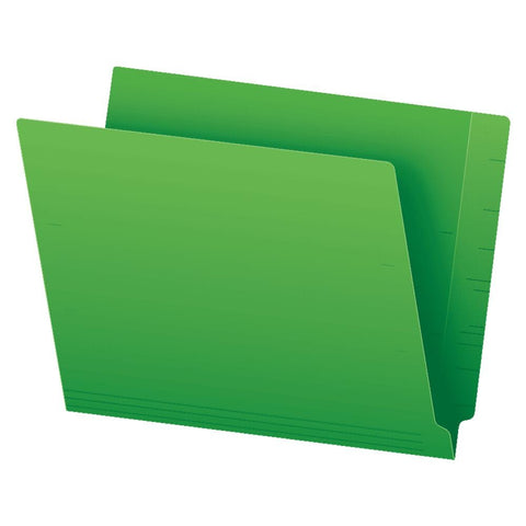Pendaflex Color End Tab Folders, Full Tab, Letter Size, Green, 100 per Box (H110DGR)