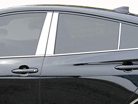 QAA is Compatible with 2016-2020 Toyota Prius 6 Piece Stainless Pillar Post Trim PP16136