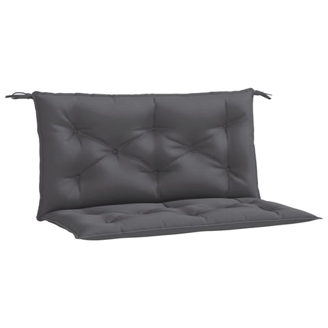 vidaXL Garden Bench Cushions 2pcs - Oxford Fabric, Anthracite - 39.4"x19.7"x2.8" Outdoor/Indoor Seating Pads for Patio, Deck, Garden, and Home Furniture