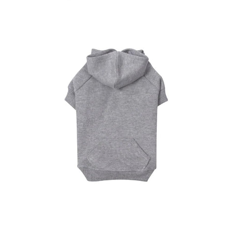Zack & Zoey Basic Hoodie for Dogs, 20" Large, Heather Gray