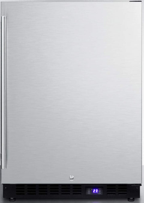 Summit 24” Freezer, Built-in Outdoor Freezer, 4.72 cu.ft. Capacity, Stainless Steel- SPFF51OSCSS