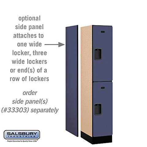 Salsbury Industries Double Tier Designer Wood Locker, Cherry, 5' 1" x 18"