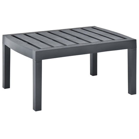 vidaXL Durable, Weather-, and Lightweight Patio Table with Easy Maintenance in Anthracite, Perfect for Gardens, Patios or Campsites