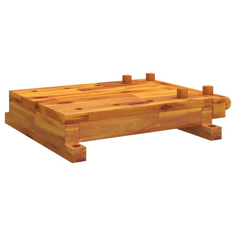 vidaXL Workbench Tabletop with Vice, Wooden Workbench Top, Flexible Table Top for Home Office, Work Top Surface, Solid Wood Acacia
