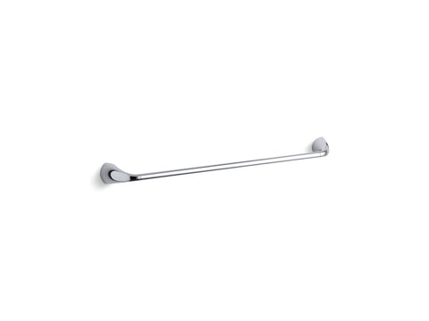 KOHLER 37051-CP Alteo Bathroom Towel Bar, 24 inch, Installation Tools Included, Corrosion Resistant, Premium Metal Construction, Polished Chrome