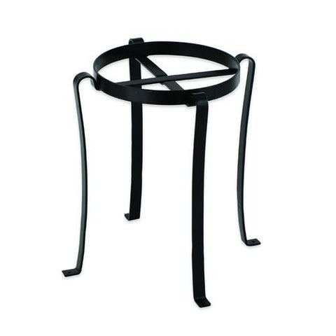 Achla Patio Decor Black Wrought Iron Patio Flowerpot Stand Iii Decorative Metal Garden Planters