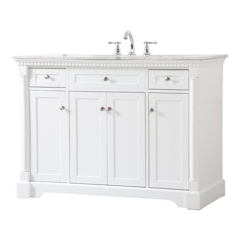 Elegant Decor Indoor Modern Under Sink Bathroom Fixtures Storage Organizer Cabinet 60 inch Single Bathroom Vanity - Natural Oak