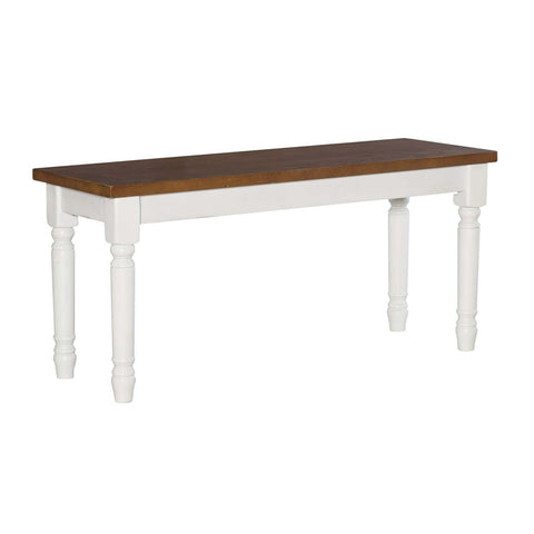 Willow Farmhouse Style Bench White