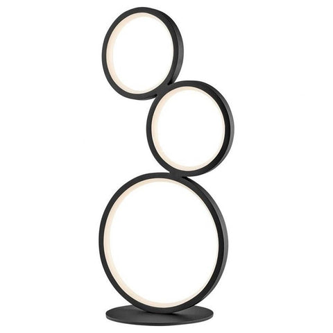Lite Source Fedora 17 1/4" High Black LED Accent Table Lamp