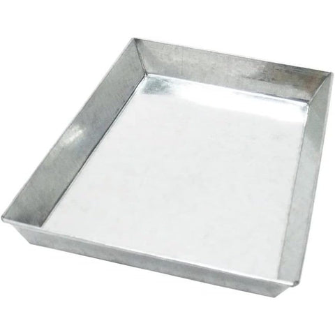 Oakestry Fireplace Tray Adjustable Ash Pan 17" Fireplace Grate Rectangle Galvanized Steel Ember Holder Durable Ash Tray for Easy Cleanup 17 D X 14.25 W X 2 H Inches