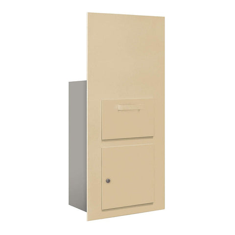 Salsbury Industries 3600C7-SFU Collection Unit for 7 Door High 4B-Plus Units Front Loading USPS Access Mailbox, Sandstone